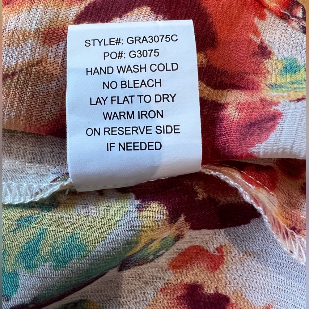 Fig & Flower (Anthropologie brand) Floral Print Midi Dress L - Picture 10 of 13
